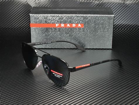 prada sunglasses ps 54ts|Prada Linea Rossa PS 54TS 1AB5Z1 Black Metal Pilot .